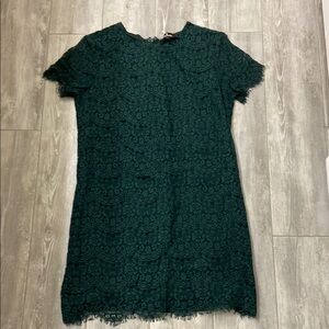 Lulu’s lined Elegant Green Lace Dress